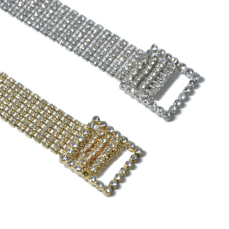 New Taobao Luxury Style Water Women's Sweet Seven Rows Full Diamond Inlaid Thin Waist Chain Women_voghion.com