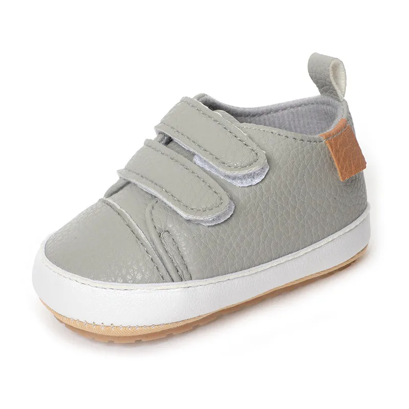 Baby First Walker Sneakers Non-slip Rubber Sole Leather Shoes_voghion.com