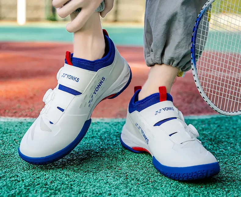Badmintonschoenen heren nieuwe dames professionele antislip slijtvaste ademende roterende knoppen_voghion.com