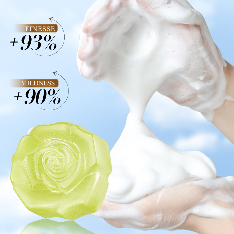 Sadoer Fresh Ginger Essential Oil Handmade Body Cleansing Soap Bar_voghion.com