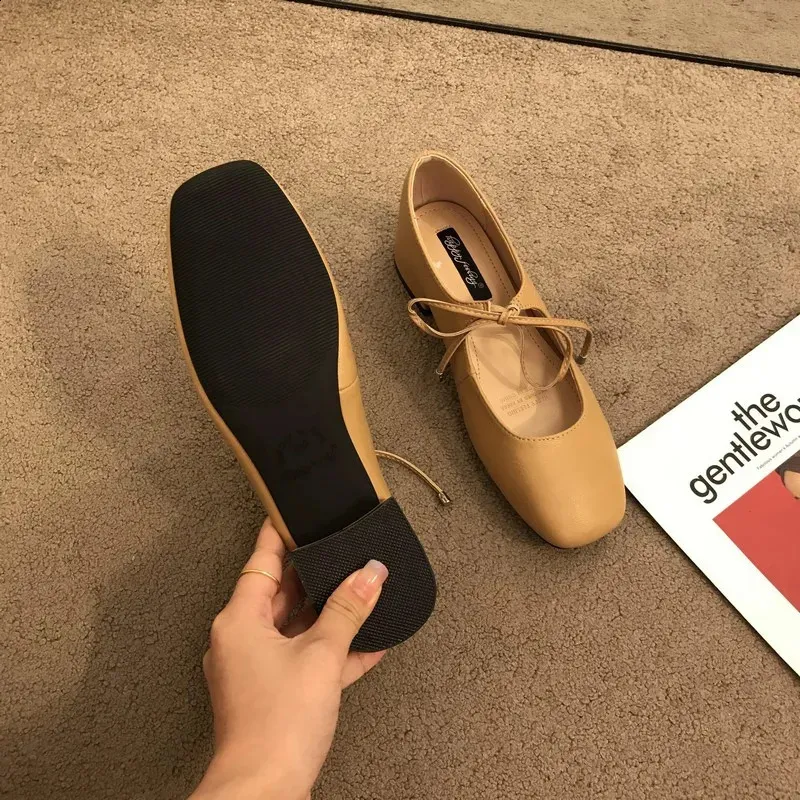 Mary Jane scarpe da ballo comode e casual con punta tonda e bordo scorrevole da donna, morbide e morbide, 240904_voghion.com
