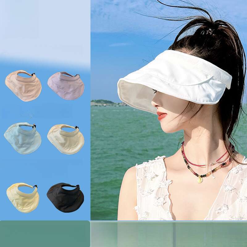 New Summer Anti-ultraviolet Folding Parasol Chick Roll Lightweight Portable Air Top Breathable Sun Hat_voghion.com