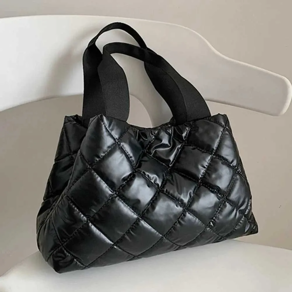 Moda Donna Hobo Trapuntato Spazio Imbottito Borsa A Tracolla Borsa Invernale Donna Cuscino Grande Capacità Tote Crossbody Ba241105_voghion.com