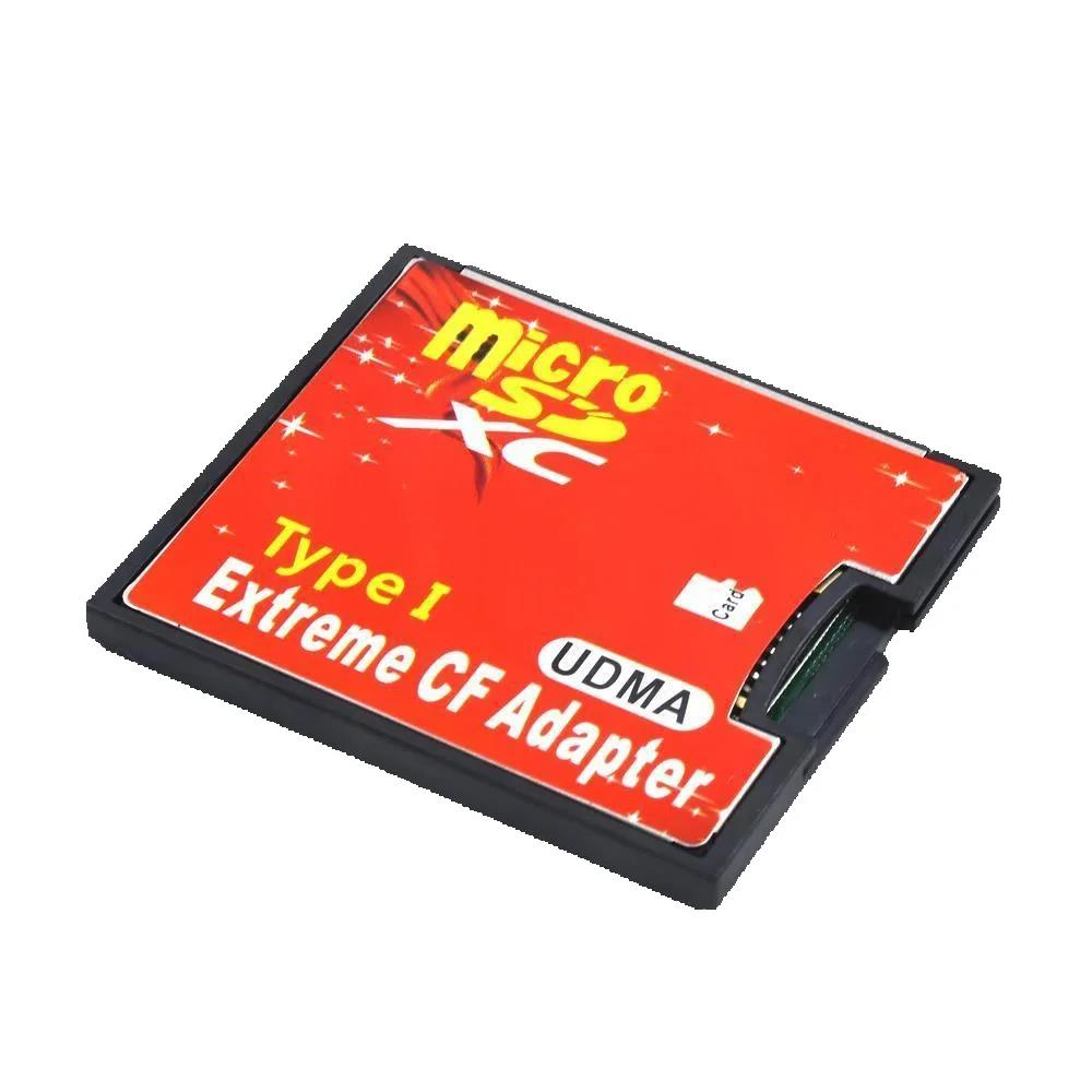 1 unidad de adaptador y conversor de tarjeta de memoria TF a tipo I compatible con Micro SDXC/SDHC/SD UDMA Extreme CF para cámara