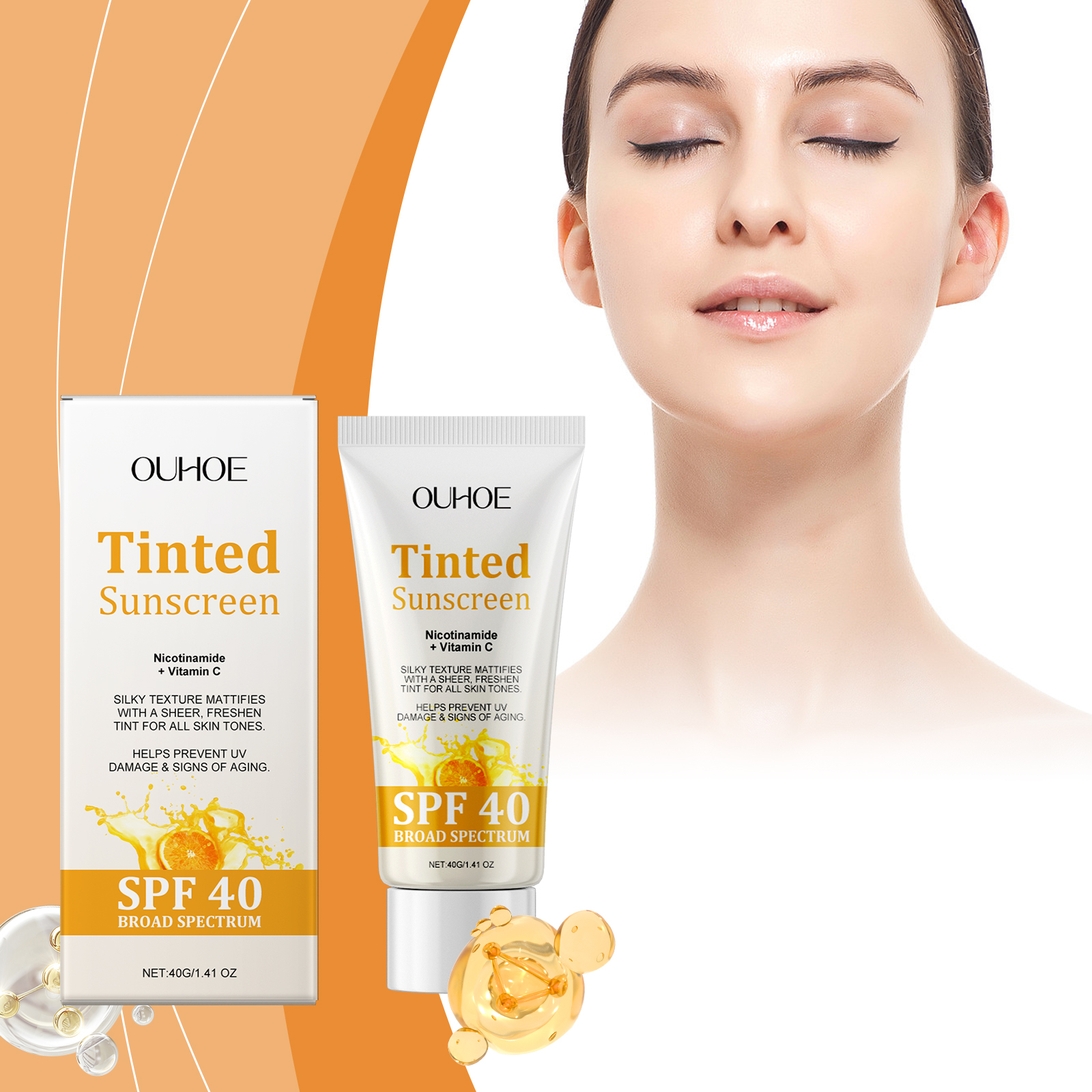 Tinted Sunscreen Vitamin C Moisturising Cream For Face And Body_voghion.com