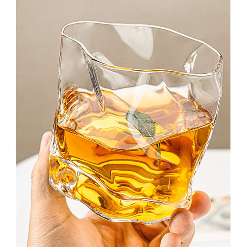 viski Vesi Origami Twist Glass, Juice Milk Beverage Glass_voghion.com
