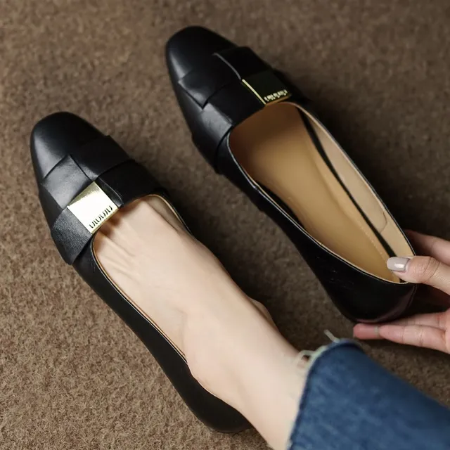 plus Danxuefei Size 33-41 Women's Sheepskin Slip-on Ballet Flats Leisure Soft Comfort High Quality Espadrilles_voghion.com