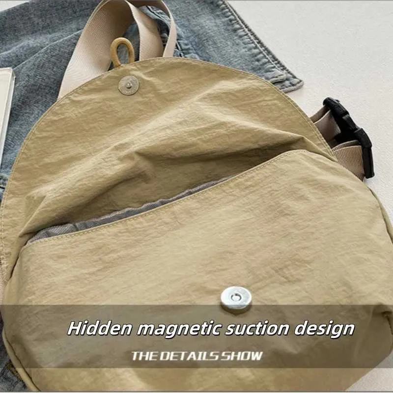 Borsa a tracolla elegante da donna borsa spalla e marsupio nylon_voghion.com