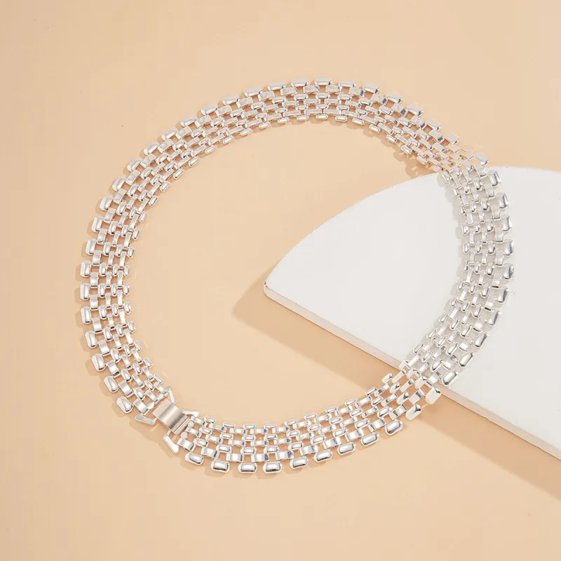 Chunky ketting voor dames statement metalen halssieraad_voghion.com