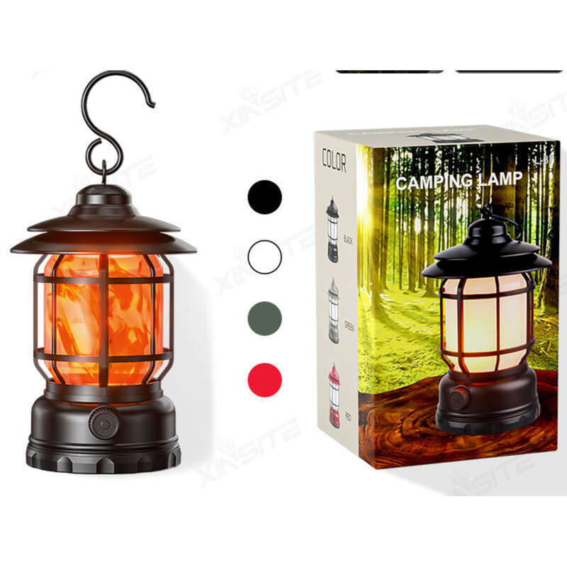 Atmosphäre Flamme Camping Lichter Zelt Pferd Laternen Outdoor Lade Laterne Geschenk_voghion.com