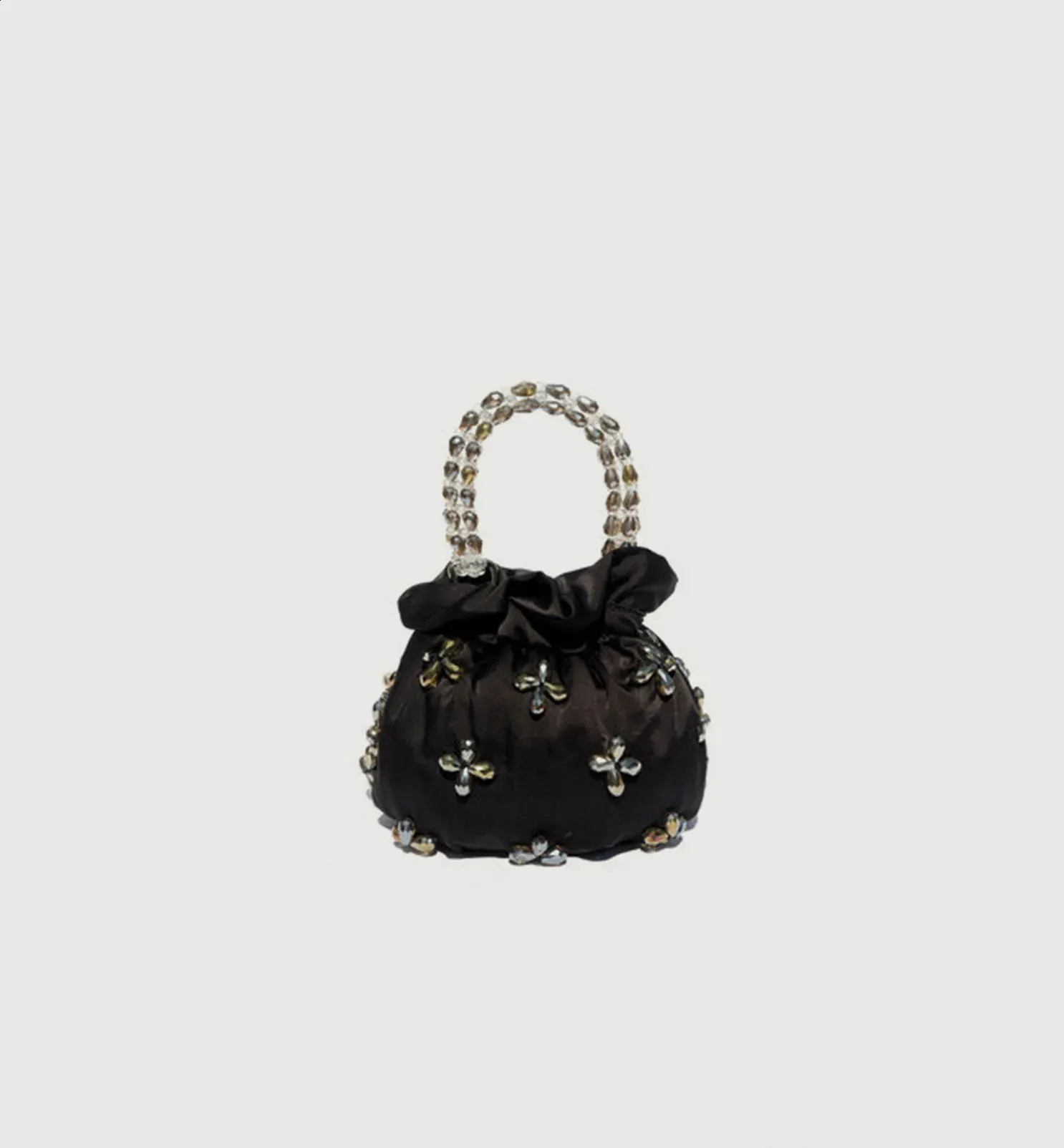 Borse alla moda Dias tote Donna Cristalli Rhie Pochette da sera Borsa da sposa Borsa da festa in raso di seta 240826_voghion.com