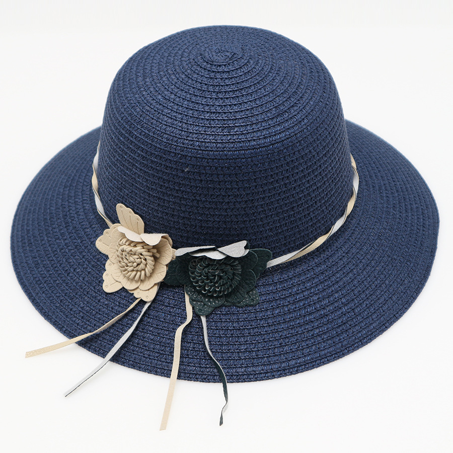 Sommer-Strohhut für Damen mit breiter Krempe, Sonnenhut für Sonnenschutz und Sonnenschutz, Strand-Sonnenhut, faltbar, Reisen, koreanischer Stil, All-Match_voghion.com