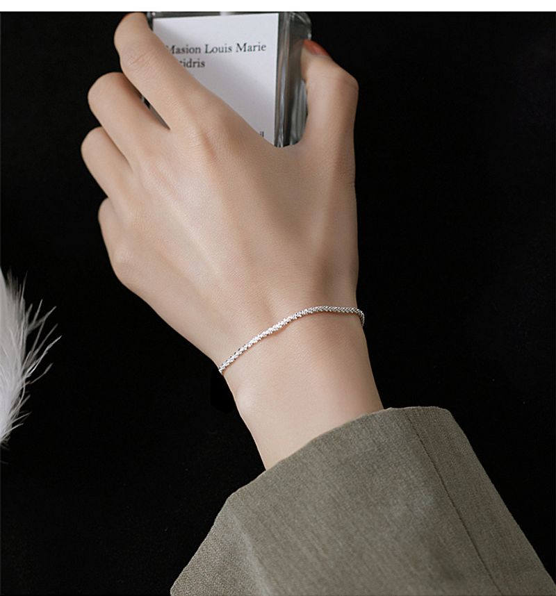 Sterg Sier Full Sky Star Bracelet For Women In Korea, Simplified Student Forest Style, Cool And Unique Design,_voghion.com