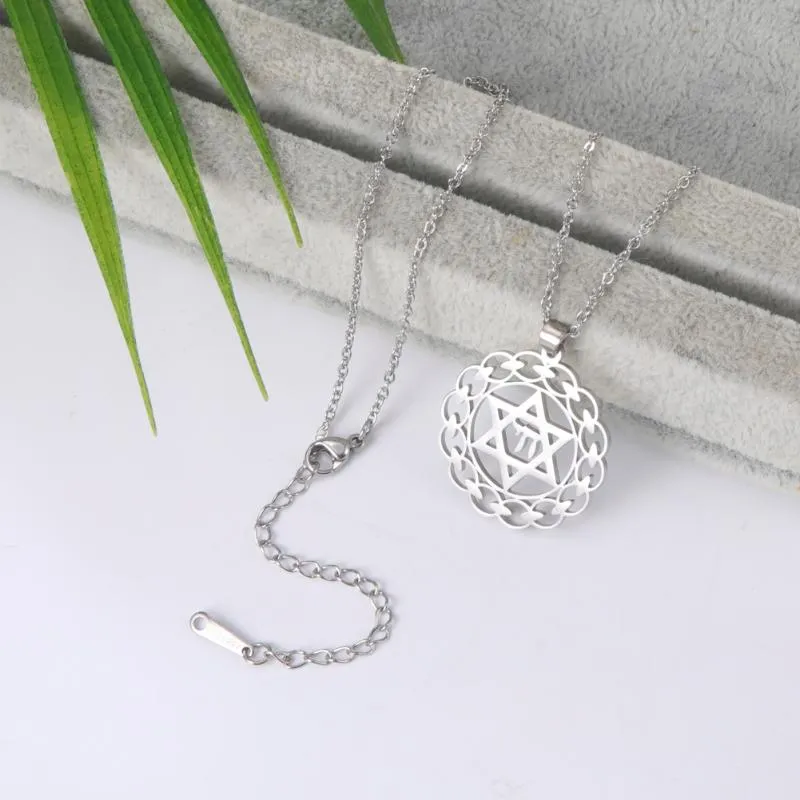 Pedat Necklaces Stailess Steel Petagram Me's Necklace Star Of David Wome Jewelry Weddig Gift For Mom Vitage_voghion.com