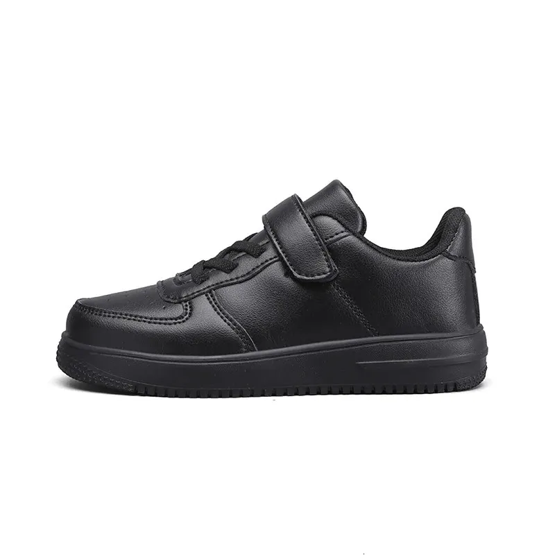 Black boys 6 to 12 years old 2024 new school leather childrens casual sports shoes 240627_desvips.com