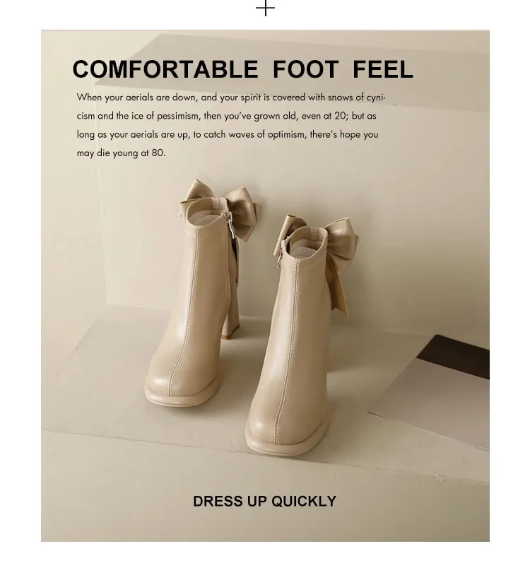 Platformas augstpapēžu zābaki sievietēm Atpakaļ tauriņš Plānas Īsas Zeķes Botas Rudens Ziemas Sieviešu ikdienas Punk Party Kurpes_voghion.com