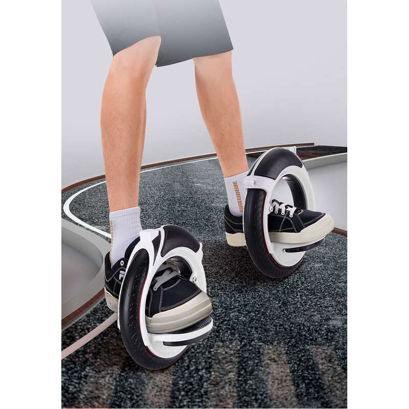 Extreme Outdoor Sports Wind And Fire PU Double Foot Skateboard Solid Wheel Volwassen Mobiliteitsvoertuig_voghion.com
