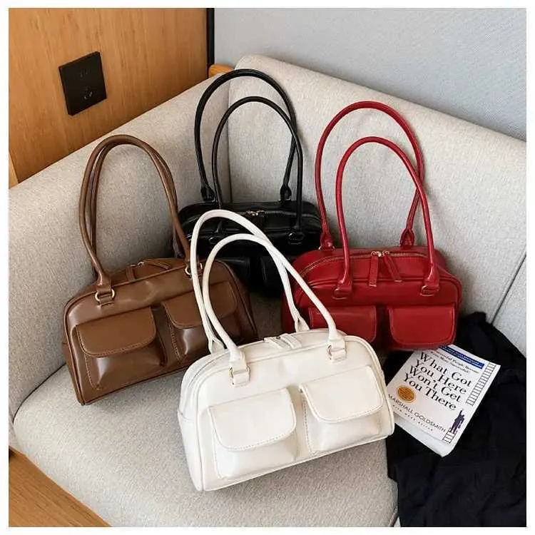 Dames satchel handtas van lakleer designer schoudertas rood_voghion.com