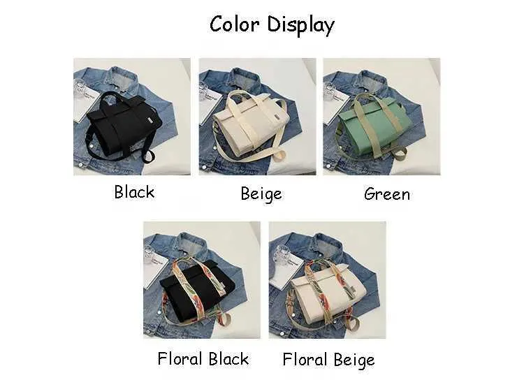 Stor axelremsväska i canvas och crossbody för damer_voghion.com