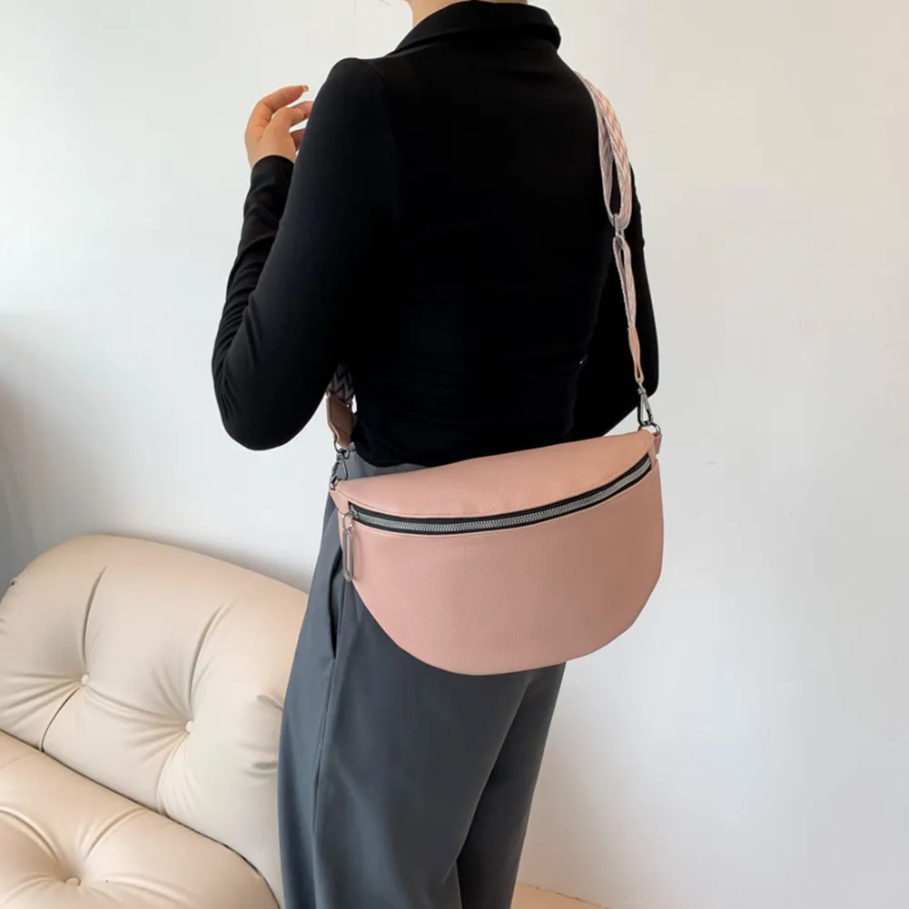 Women Fashion Waist Bag Female Faen Adjustable Shoulder Straps Jacquard Weave For Party Festival Sports Bolso_voghion.com