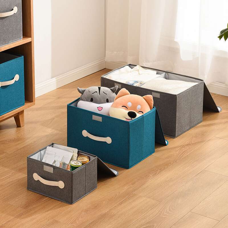 Fabric Folding Home Clothing And Toys Sorting Box, Large Bedroom Bed Bottom Storage Box_voghion.com