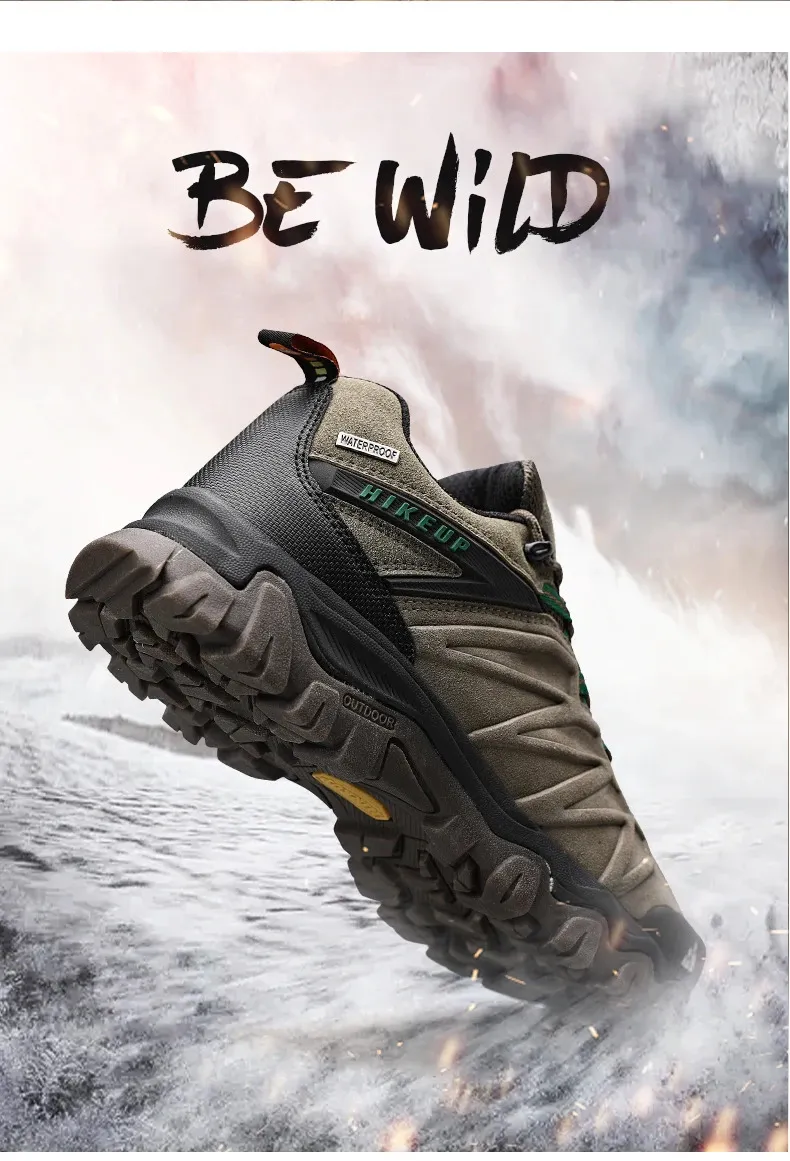 Herren Wanderschuhe Aus Leder Trekking Outdoor Kletterschuhe_voghion.com