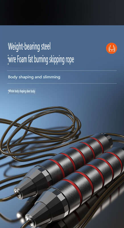 【 48000 Repurchases 】 Steel Wire Skipping Rope Adult Weight-bearing Fitness, Fat Burning, Weight Loss, And Slimming,_voghion.com
