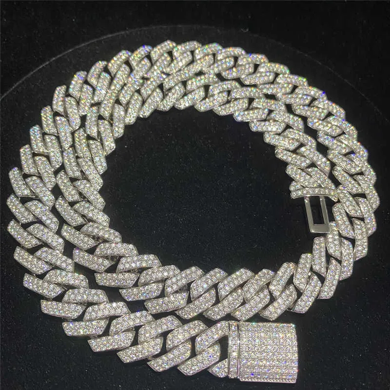 Iced Out Miami Gold Plated Bling Crystal Diamond Cuban Link Hip Hop Punk Men Elegant Fashion Chain Necklaces Jewelry_ipsvogv.com