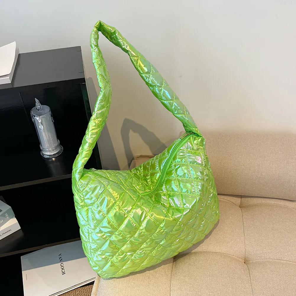 Borse a tracolla da donna autunno inverno, tote, grandi capacità, imbottite in cotone, borse da donna, borse da viaggio multicolori_voghion.com