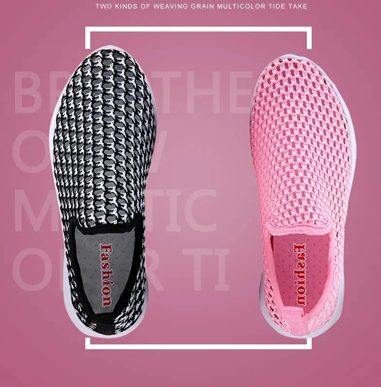 BEANNHUA Hohlgewebe Weibliches Fliegennetz Luftsport Und Freizeit Erhöhte Laufschuhe Mit Dicker Sohle 240708_voghion.com