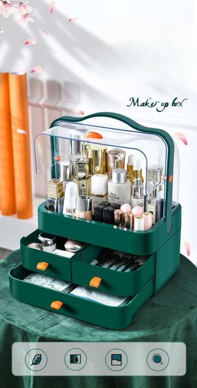 Stofdichte opbergdoos voor cosmetica, internetberoemde plank, ladestijl desktop huidverzorgingsproducten, huishoudelijke lippenstift_voghion.com