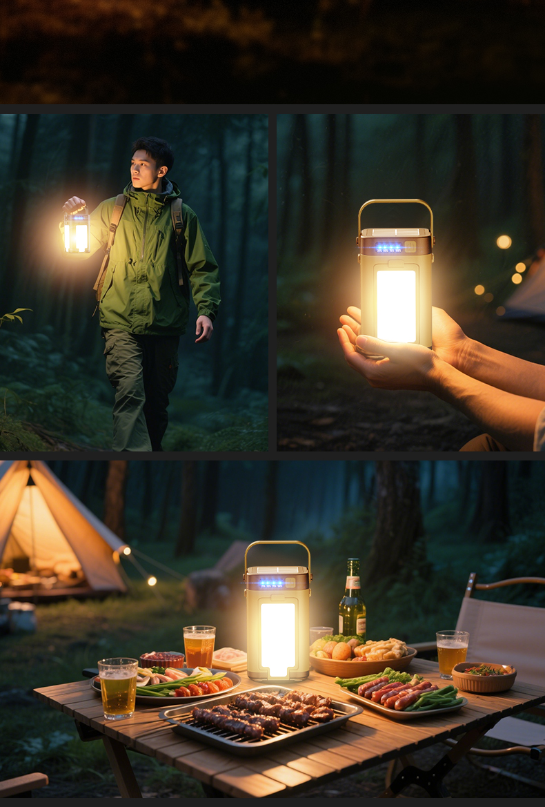 Tragbare Led-campinglaterne Mit Usb-c-anschluss Für Outdoor-aktivitäten_voghion.com