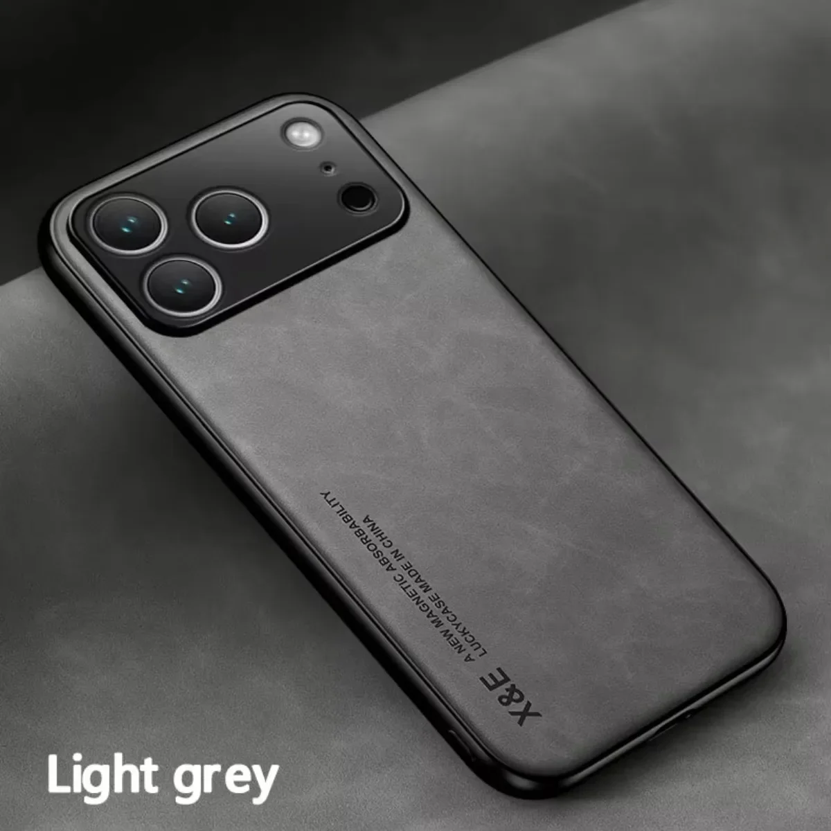Leder Handyhülle Für Iphone Pro Max Mit Magnetischer Metallplatte_voghion.com