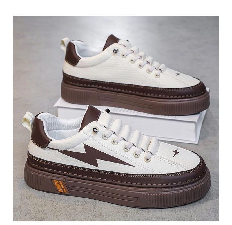 Vielseitige Casual Boardschuhe für Herren im Frühling, Teenager können auf Lederoberflächen treten, mit dicken Sohlen_voghion.com