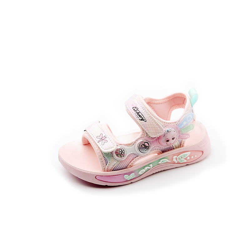 2024 New Children's Princess Elsa Beach Shoes Trendy Brand Big Girl's Summer Sandals_voghion.com