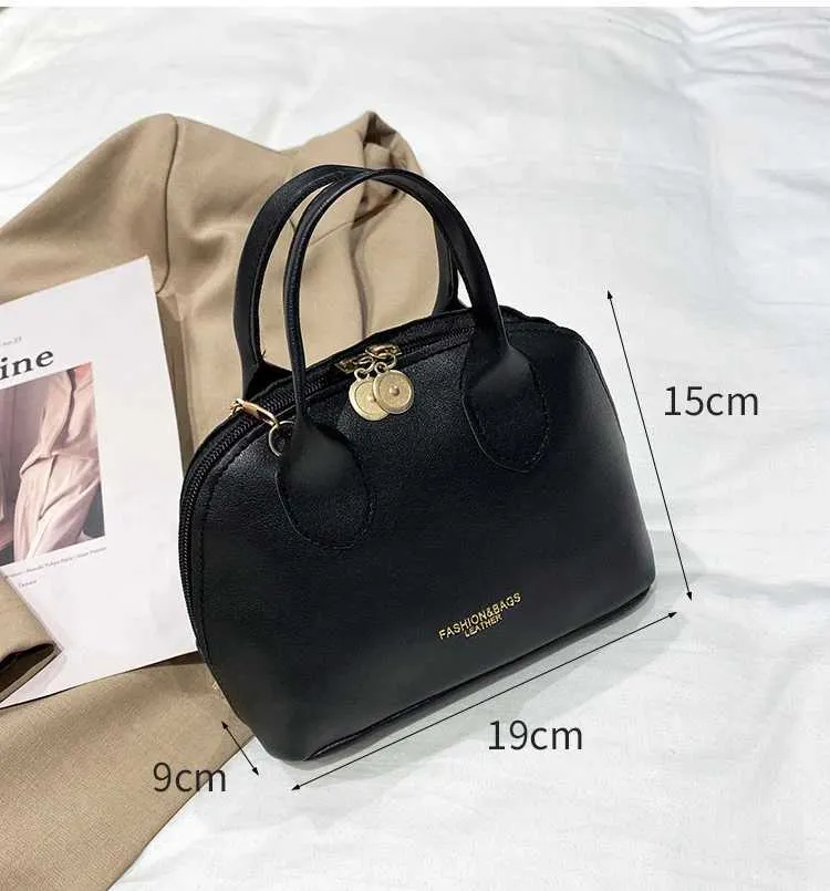 Fashion Women Shoulder Designer Shell Ladies Hand Bag Large Capacity Crossbody Bags Vintage PU Leather Totes_voghion.com