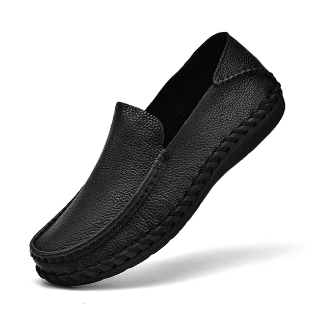 Mocassins classiques faits à la main pour hommes, chaussures décontractées confortables et légères en cuir pour conduite, nouvelle collection 2024_voghion.com