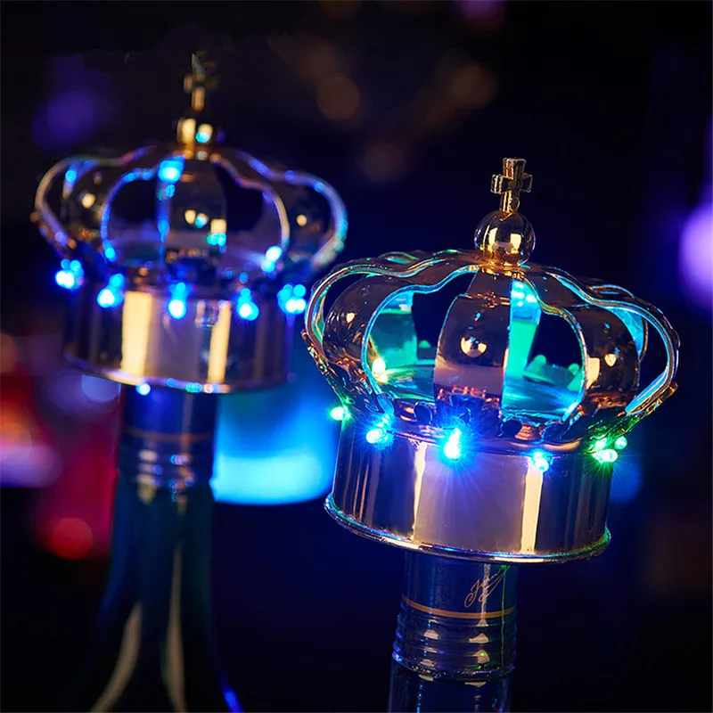 Corona per feste in discoteca, bacchetta stroboscopica a LED, scintillanti, luce per bottiglia di champagne, servizio VIP, luce per bottiglia di vino, luce flash_voghion.com
