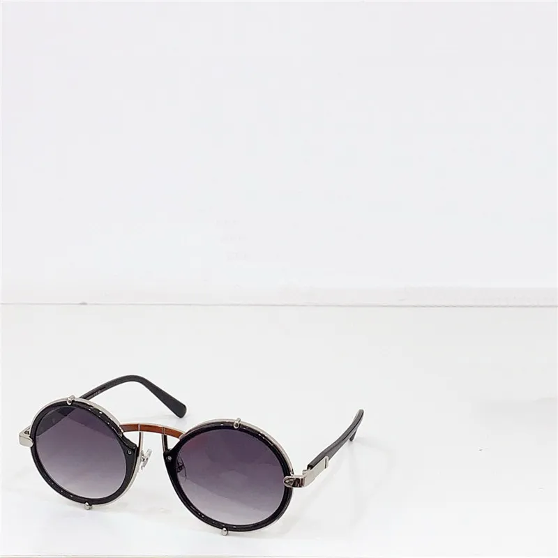 Round Sunglasses Men Acetate Metal Frame Uv Protection_voghion.com