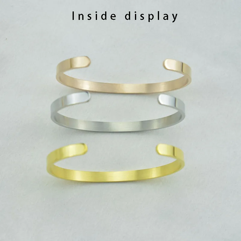 Bracciale rigido in acciaio inossidabile per donna e uomo_voghion.com