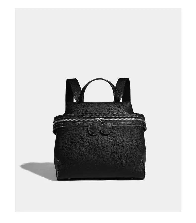 Frauen Mode Leder Rucksäcke Solide Lychee Print Schulranzen Pu Schulter Pack Große Kapazität Weibliche Pendler Griff_voghion.com