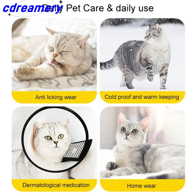 Cat Elizabethan Collar Healing Protective Collar Recovery Collar For After Surgery Adjustable Wound Healing Pet Neck Cone_voghion.com