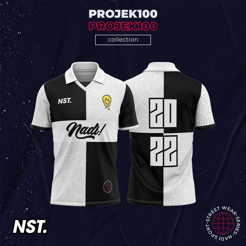 SY3 Černobílé retro polo tričko s kulatým výstřihem, krátkým rukávem, sportovní tričko unisex, větší velikost YS3_voghion.com