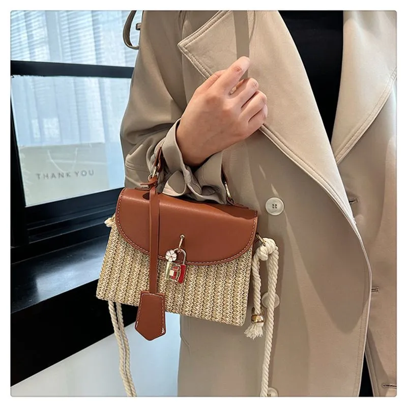 Designer Free Shipping 2025 New Fashion Commuting Small Square Premium Texture Woven Single Shoulder Crossbody Bag For_voghion.com