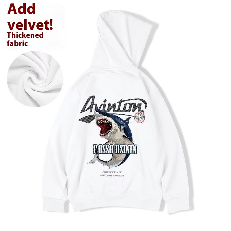 Oversized huvtröja herr höst vinter plus size plysch med huva_voghion.com