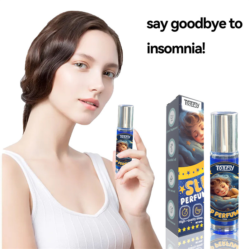 Nuevo producto, almohada para dormir con aroma a lavanda, aceite esencial de planta, fragancia de agua de 10 ml, adecuada para hombres y mujeres, todo en inglés