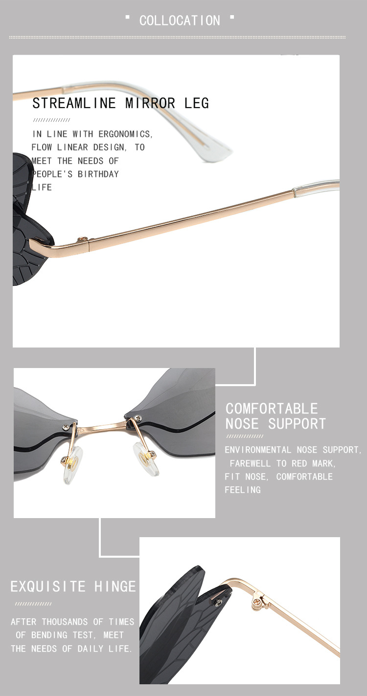 Dragonfly Wing Sunglasses For Women – Trendy Gradient Catwalk Style_voghion.com