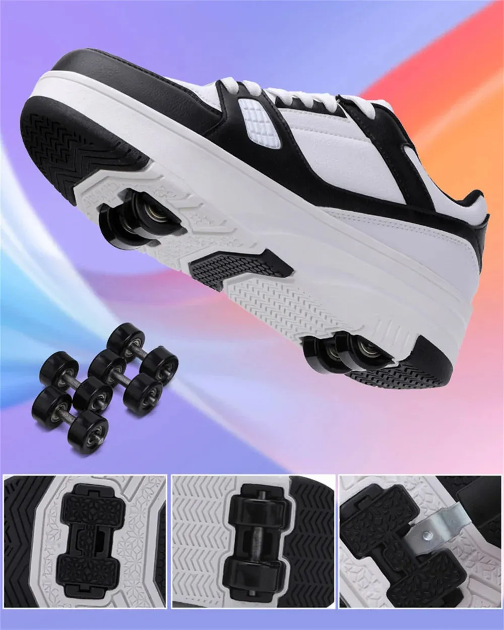 Tekerlekli Çocuk Paten Moda Açık Hava Sporları Kaykay Ayakkabıları 240701_voghion.com