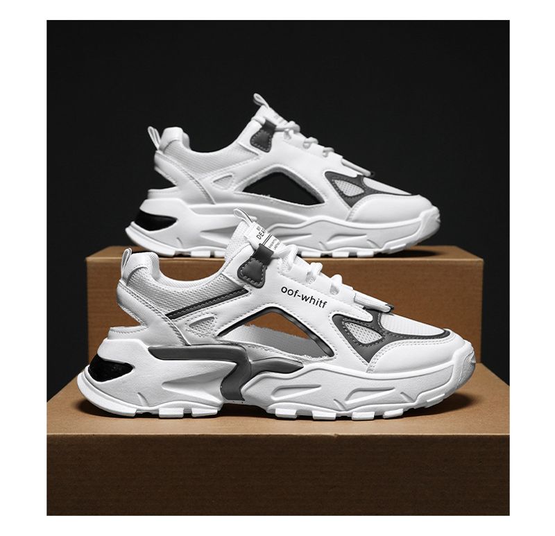 Sandalen Hären am Summer, atmungsaktiv, Outdoor, rutschfest, ausgehöhlt Casual Sports, Papp fir Teenager, déck Sohlen, séier_voghion.com