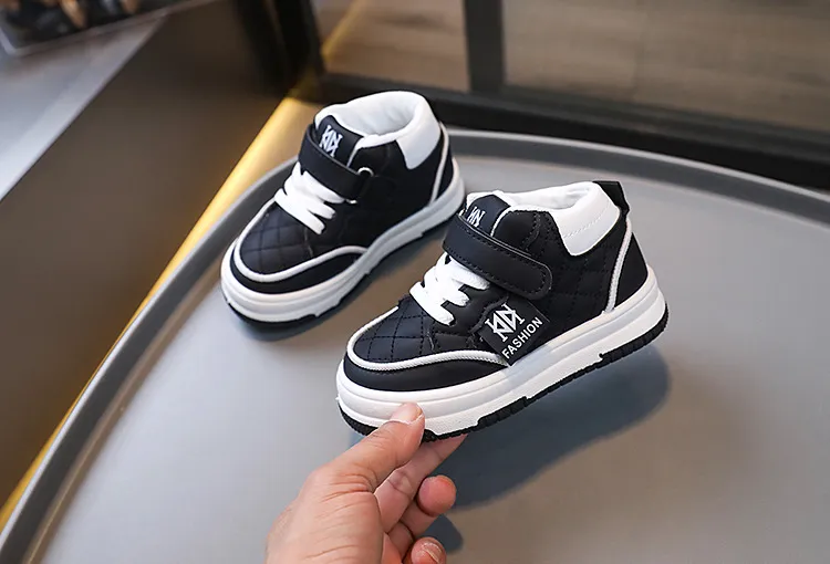 Toddler Boy Basketball Girl Sport Non-slip Footwears Autumn Student Kidsnest New Outdoor Shoes Sizes US5c-US1y_voghion.com